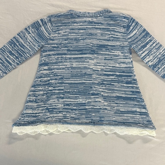 Tucker + Tate - Blue and White light weight Button Down Cardigan Sweater - Picture 4 of 4